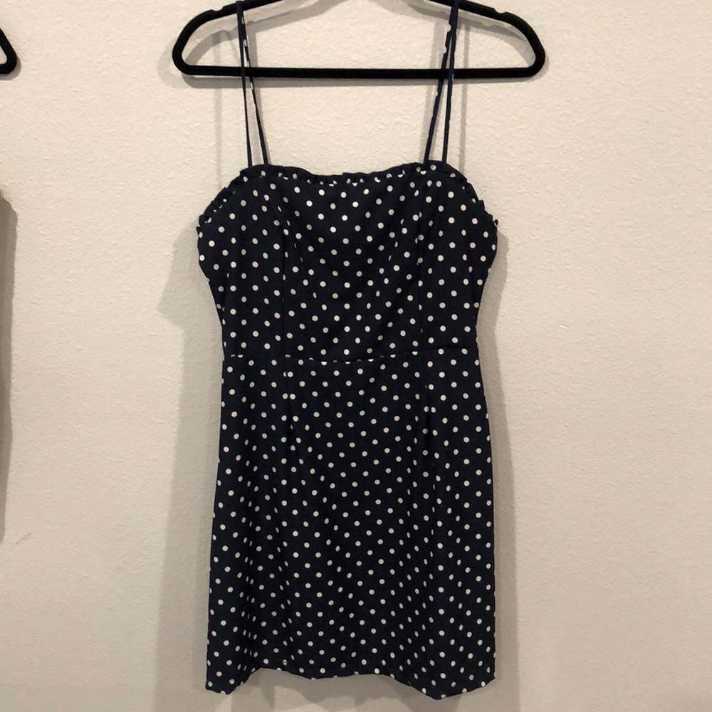 Polka dot mini dress